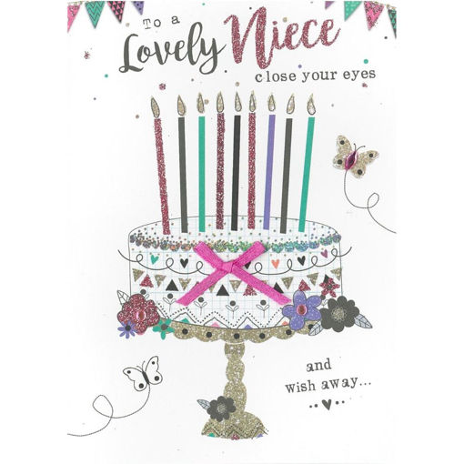 Picture of TO A LOVELY NIECE CLOSE YOUR EYES AND WISH AWAY